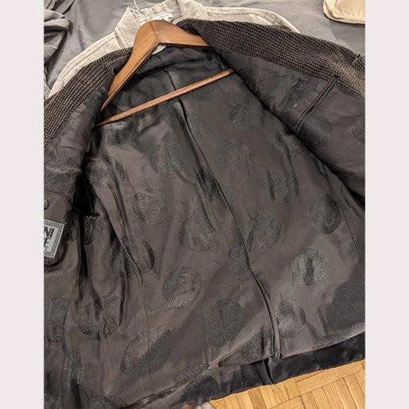 GIANNI VERSACE - Vtg brown velvet jacket - Sz 50 - Picture 5 of 11